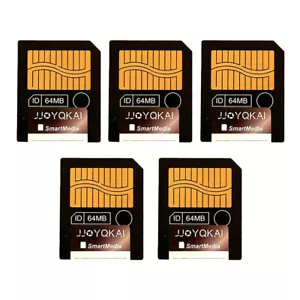 Tarjeta de medios inteligentes JJOYQKAI 5 PIEZAS 64 MB tarjeta SM tarjeta de memoria para cámaras Olympus - Imagen 1 de 6