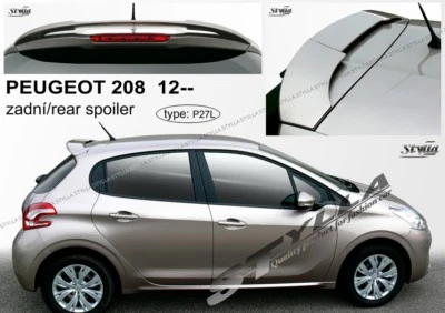 SPOILER REAR ROOF TAILGATE PEUGEOT 208 WING ACCESSORIES - Image 1 of 4