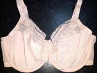 ex M*S CLASSY  Floral Lace Full Cup Bra Wired support non padded