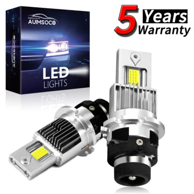 For Mazda RX-8 2004-2011 36000LM Pair D2S Super Bright LED Headlight Bulbs 6500K - Image 1 of 4