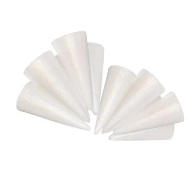 10x Styrofoam Foam DIY Christmas Tree Base Material Christmas Ornament 150mm - Image 1 of 4