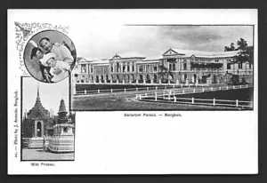 Rey de Siam Rama V Chulalongkorn Bangkok Sararom Palace Tailandia ca 1899 - Imagen 1 de 2