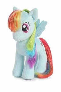 2014 Aurora My Little Pony 6" Plush Figure Rainbow Dash Mylar Hair Discontinued - Picture 1 of 2