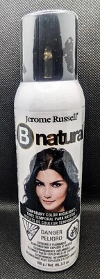 Spray para el cabello negro con reflejos de color temporal Foto 1 de 3