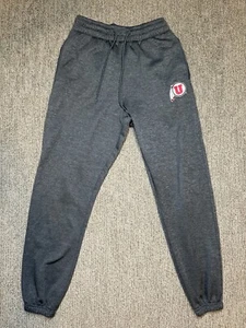 Colosseum Womens M University Utah Utes Sweatpants Fleece Lined Tapered Leg Grey - Picture 1 of 8