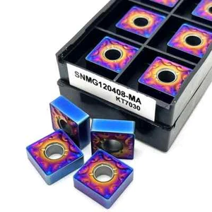 External Turning Tool Set with 10PCS SNMG120408 Carbide Inserts for CNC Lathe - Picture 1 of 5