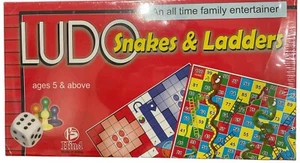 2 In 1 Traditional Board Game Snakes & Ladders And Ludo Folding Board Game Set - Picture 1 of 2