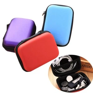 1pc HARD EVA SHELL PORTABLE CASE BOX Headset Earphone Earbud Storage Pouch Bag - Picture 1 of 14