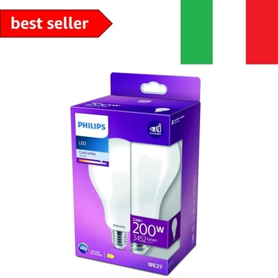 Philips LED Lampadina Goccia, Equivalente a 200W, Attacco E27, Luce Bianca Fr... - Immagine 1 di 4