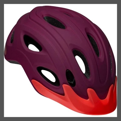 Casco de ciclismo Bell para mujer 14+ años Borgoña Mesa bicicleta para adultos Foto 1 de 4