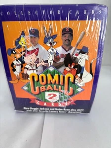 (1) Factory Sealed Box 1991 Looney Tunes Comic Ball Series #2 Reggie And Nolan - Bild 1 von 7