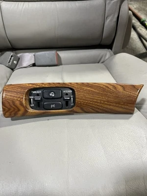 2000-2005 Buick Lesabre Headlight Interior Light Dimmer Switch W/Bezel Woodgrain - Image 1 of 2