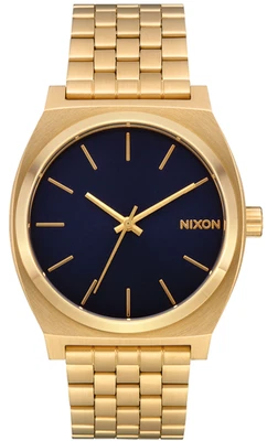 Nixon Time Teller A045-2033 Gold & Indigo 37mm Quartz 100M Stainless Steel Men's - Image 1 of 3