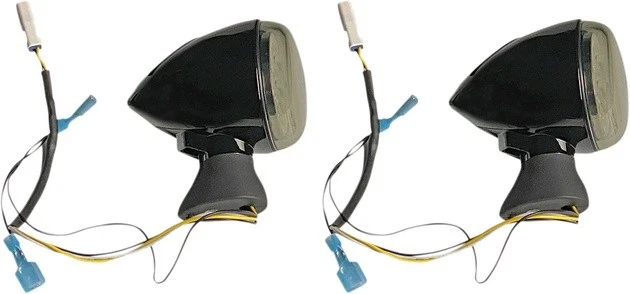 Custom Dynamics ProBeam Dynamic Ringz LED Front Turn Signals Black Indian Scout - Image 1 of 1