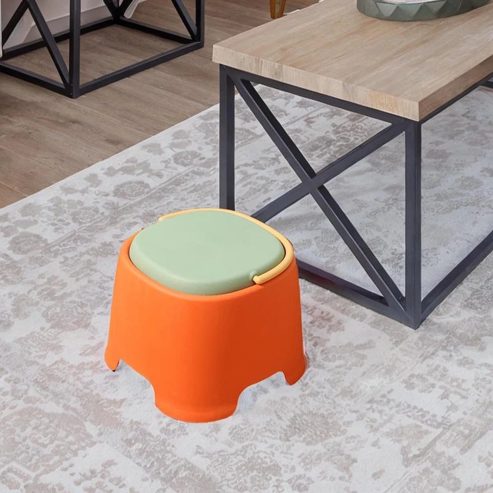 Small Stool Foot Rest Stackable Thickened Anti Slip Portable Seating Chair - Image 1 of 1