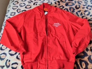 Klassische Herrenjacke Cintas Coca Cola Coke Transportabteilung Vintage Large - Bild 1 von 4