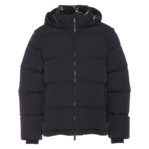 Burberry Giubbotto imbottito bif nylon manica staccabile nero 8096911 124399513