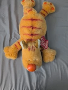 Allie The Cat 17" Plush Floppy Stuffed Orange Tabby by Fiesta - Picture 1 of 8