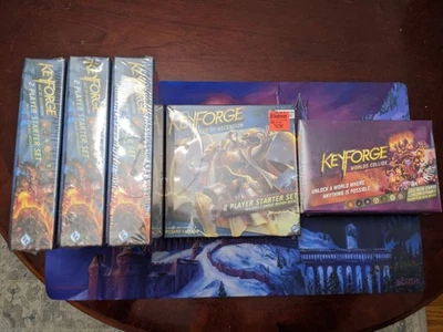 Lote Sellado Keyforge, 4x Age Of Ascension 2 Jugadores Starter + 1 Caja Worlds Collide Foto 1 de 3