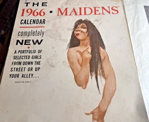 Vintage 1966 MAIDENS Calendar & Photograph Copy id 2 WOMEN - Picture 1 of 3