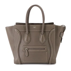 Bolso de Mano Micro Shopper Equipaje CELINE Cuero Souris 189793 Cartera 90285226 - Imagen 1 de 11