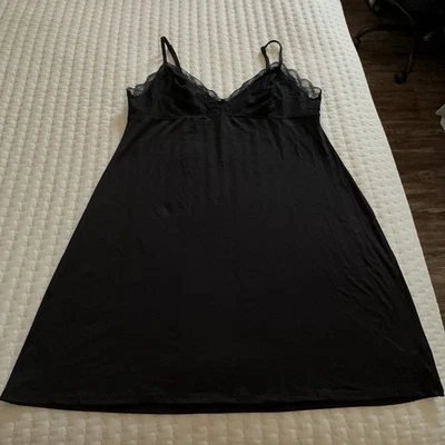 Vestido camisón Gilligan O’Malley sin mangas talla L grande negro Foto 1 de 4
