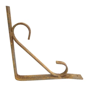 Vintage Steel Corner Bracket Plant Hanger Hook Decorative Architectural Hardware - Picture 1 of 12