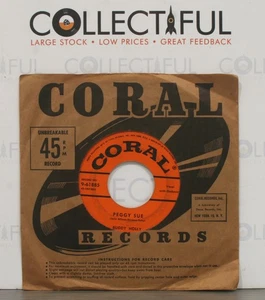 BUDDY HOLLY - PEGGY SUE  / EVERYDAY - CORAL 1957 - VINYL 7" SINGLE🔥 - Picture 1 of 2