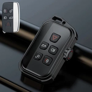 Aluminum Alloy Car Key Fob Case Cover For Land Rover Range Rover Velar Discovery - Picture 1 of 7