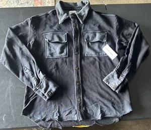 Cotton Citizen Bronx Buttondown Overshirt Cotton Faded French Terry Mens L $265 - Picture 1 of 11