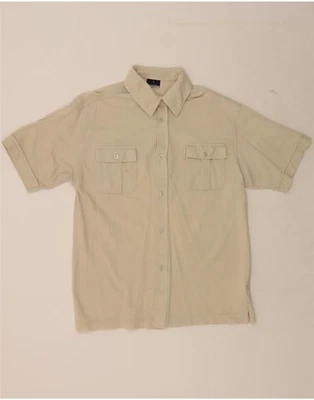 Camisa de manga corta TRUSSARDI para hombre mediana beige algodón DQ71 Foto 1 de 3