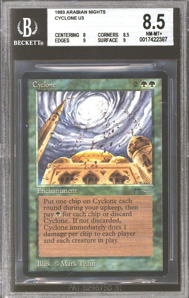 Magic MTG Arabian Nights Cyclone BGS 8.5 (8, 8.5, 9, 9) NEAR MINT NM - Image 1 of 1