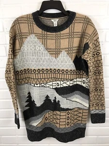 Woolrich Size S/P Fallscape Crew Neck Long Sleeve Winter Sweater  - Picture 1 of 7