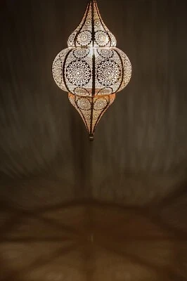 Lámpara de linterna colgante marroquí, lámpara de linterna de techo, luces de decoración del hogar Foto 1 de 4