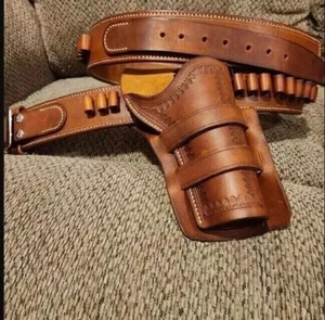 NUEVA FUNDA DE UNA SOLA ACCIÓN FUNDA DE VAQUERO FUNDA DE CUERO TALLA 32-50 - Imagen 1 de 3
