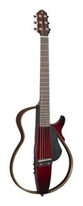 YAMAHA SLG200S CRB Crimson Red Burst Silent guitar Steel strings with soft case
