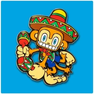 NEW OFFICIAL SEGA DREAMCAST SAMBA DE AMIGO GAMING ENAMEL NUMSKULL LOGO PIN BADGE - Picture 1 of 2