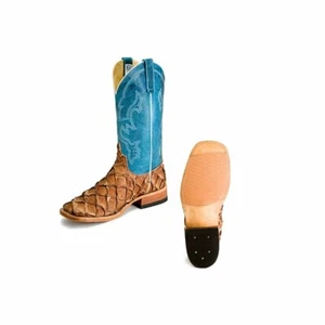 Botas de bajo grande mate para hombre Anderson Bean cigarro - azul perro loco S3017 - Imagen 1 de 3