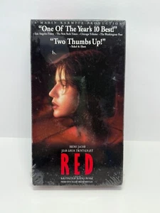 RED (VHS Tape 1994) Irene Jacob - New Sealed **Free Shipping + Buy 2 Get 1** - Picture 1 of 8