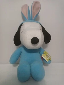 Peanuts Snoopy Easter Blue Bunny Costume Plush 2016 18” Stuffed Animal - Picture 1 of 6