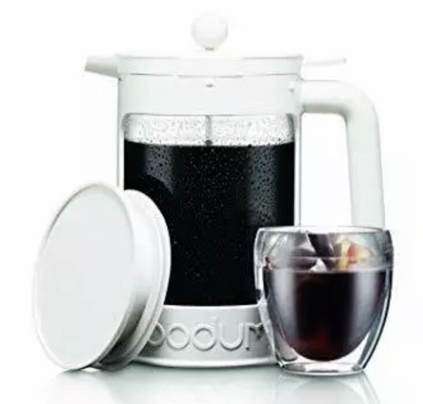 Bodum Loggia 8 Cup French Coffee Press Carsten Jorgensen Design Model 1568 White Photo Related