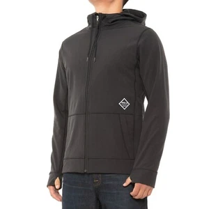 BULA Black Hooded JACK Weather Resistant Softshell JACKET Mens Size SMALL NEW - Picture 1 of 6