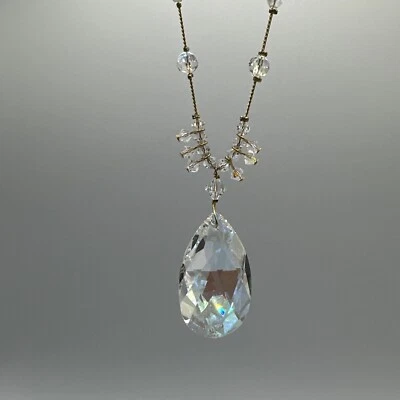 Dabby Reid Crystal Teardrop Prism pendant Choker Necklace - Image 1 of 4