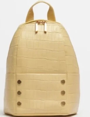 NWT Hammitt Hunter Medium Sunstruck Yellow Crocco Leather Backpack - Изображение 1 из 4