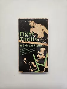 Fight Thrills: 5 Great Fights (VHS, 1987) - Foto 1 di 5