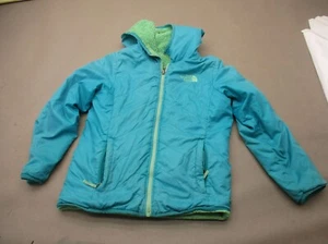 The North Face Size M (10/12) Girls Full Zip Hi-Pile Lined Reversible Jacket 538 - Picture 1 of 10