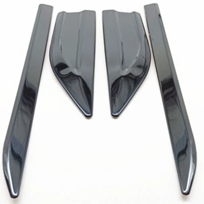 Polished Car Fender Cover Trim Front Door Side 3D Chrome Dagger Emblem Air Wing - Image 1 of 4