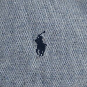 Polo Ralph Lauren Mens Large Tall LT Blue Cotton Short Sleeve Polo