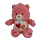 2003 Care Bears Love A Lot Bear Talking Singing Motion Plüschtier rosa Spielzeug 13 Zoll FUNKTIONIERT!