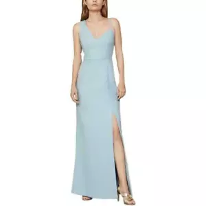 BCBGMAXAZRIA Women's Blue Asymmetric Side Slit Formal Dress, Size 8, MSRP $298 - Picture 1 of 3